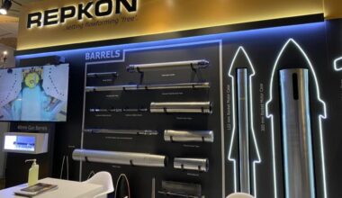 Some of Repkons products on display at the Defense Logistics and Support Summit (DLSS), Ankara, Türkiye, Dec. 7, 2021. (AA Photo)