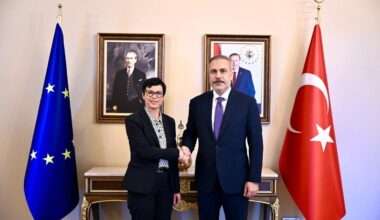 European Commissioner for Enlargement Marta Kos and Turkish Foreign Minister Hakan Fidan in Türkiye on 25 July, 2025. (Photo via X/@MartaKosEU)