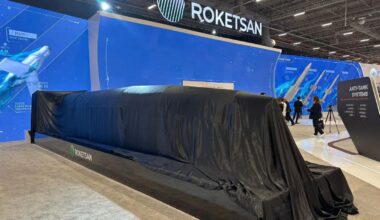 Photo shows Türkiye first hypersonic ballistic missile, the Tayfun Block 4, on the opening day of the International Defense Industry Fair (IDEF) 2025 in Istanbul, Türkiye on July 22, 2025. (Photo via  Turkiyegazetesicomtr)