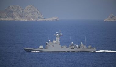 Turkish navy ship at the Distinguished Observer Day activities of the DENIZKURDU-II/2025 Exercise, conducted by the Turkish Naval Forces Command in the Black Sea, the Sea of Marmara, the Aegean Sea, and the Eastern Mediterranean, in Antalya, Türkiye, May 14, 2025. (AA Photo)