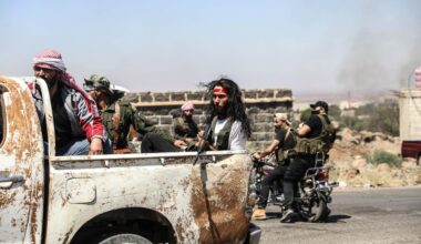 Clashes continue between Bedouin Arabs and some Druze armed groups in Sweida, Syria on July 19, 2025. (AA Photo)