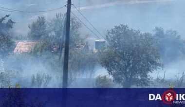Голям пожар до Костинброд, спешно търсят доброволци и техника
