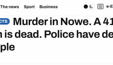 Murder in Nowe. A 41-year-old man is dead. Police have detained ten people.