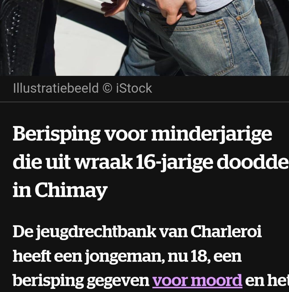 "Nie meer doen é"