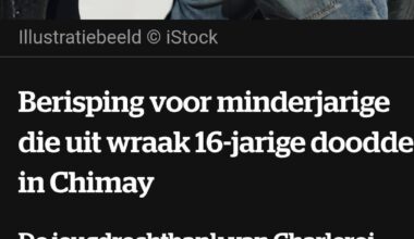 "Nie meer doen é"