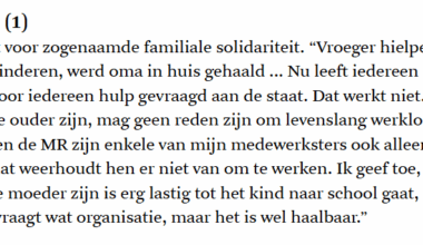 Bouchez pleit voor zogenaamde familiale solidariteit.