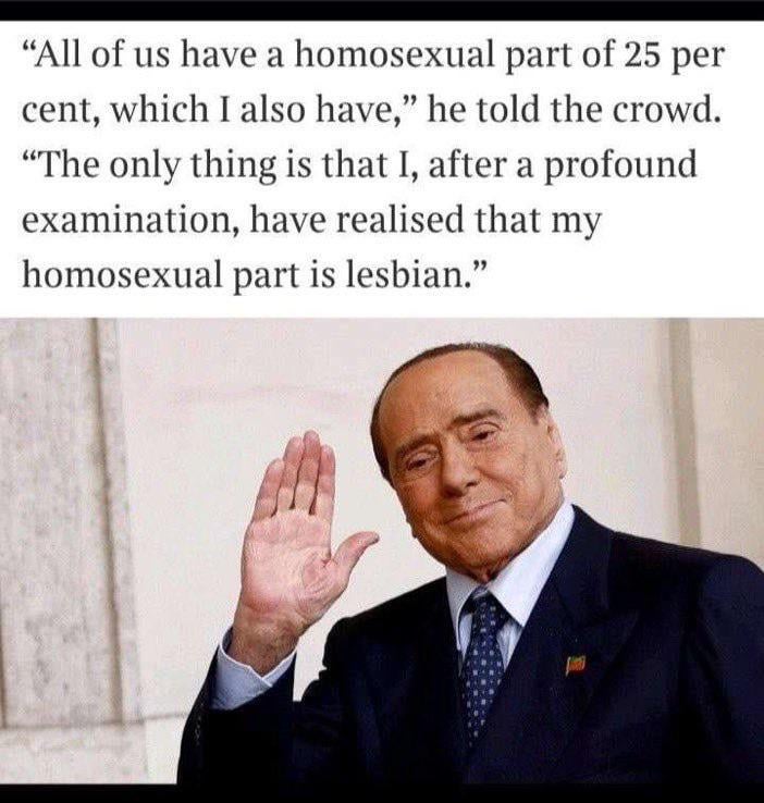 realest politician, RIP bunga bunga king