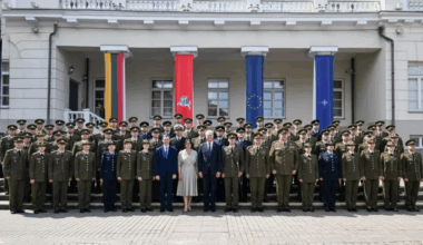 Lithuania honors top military graduate with sword of honor in Vilnius