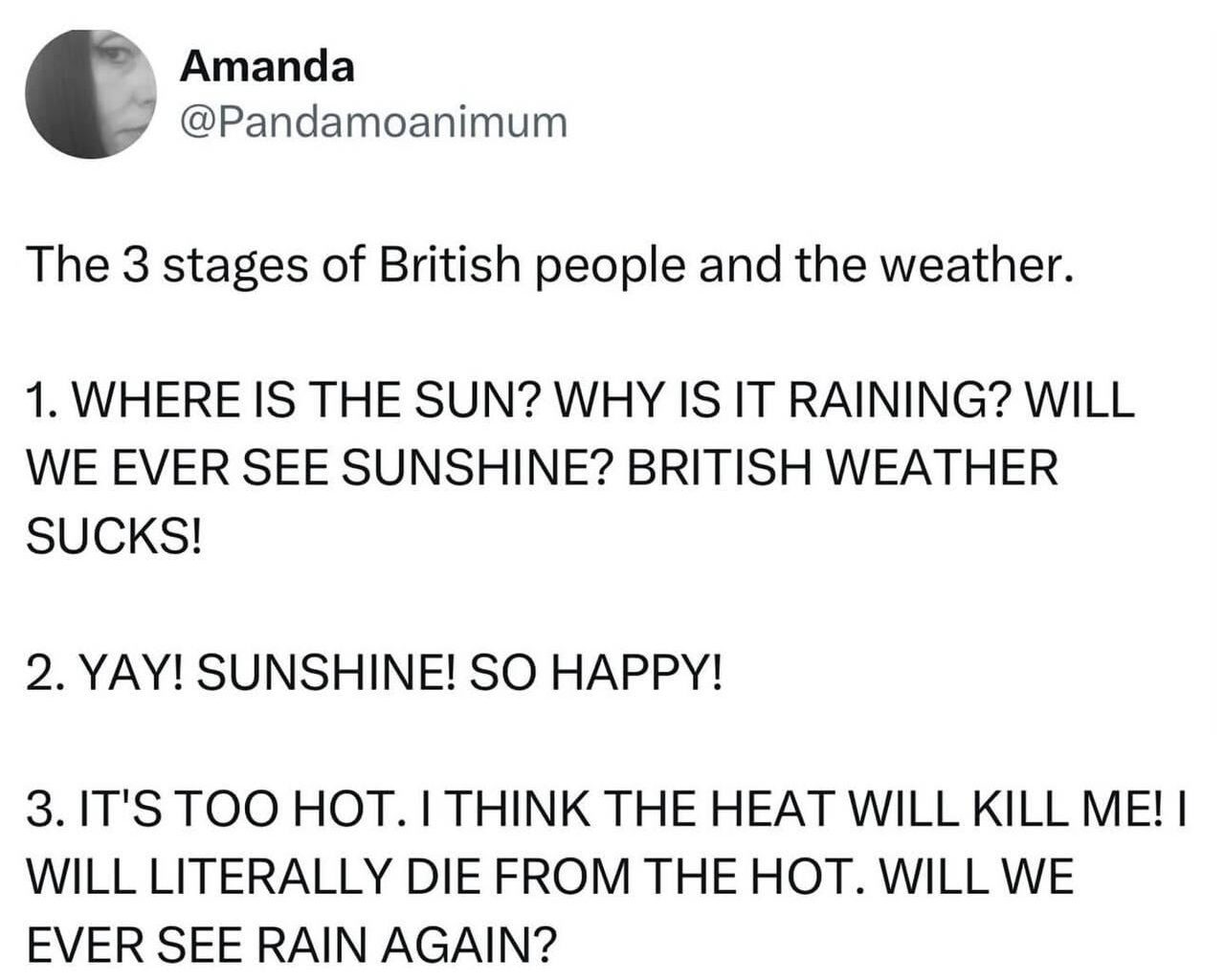 I'm hot. It is well hot. Might be too hot. Might be.