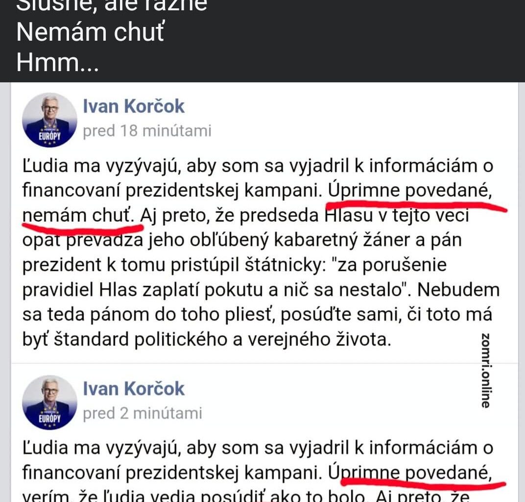 Zomri tak veľmi potrebuje Matoviča