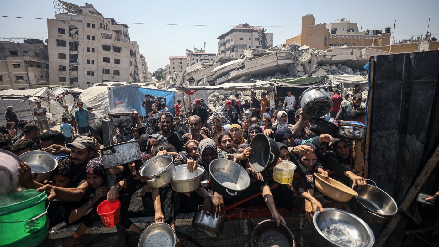 What does it take for a famine to be declared in Gaza? : Goats and Soda - NPR