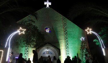 Israel strikes Gaza church, killing 3, wounding priest close to Francis : NPR