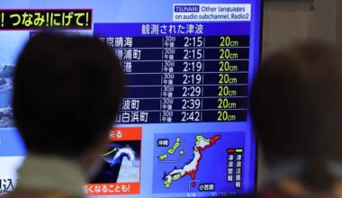 Tsunami warning issued in Japan due to Kamchatka earthquake