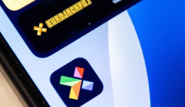 The colourful logo of the Norwegian lottery company Norsk Tipping is displayed alongside the Eurojackpot logo on a smartphone screen.