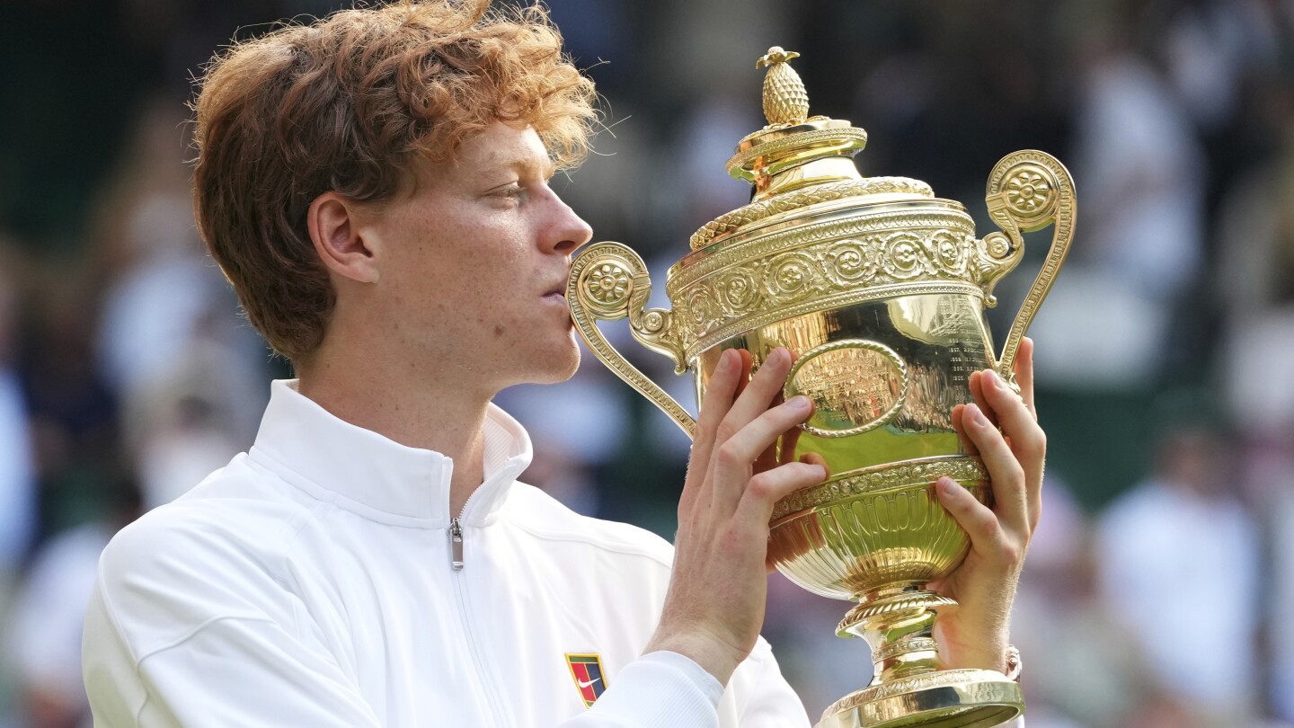 Jannik Sinner beats Carlos Alcaraz to win Wimbledon