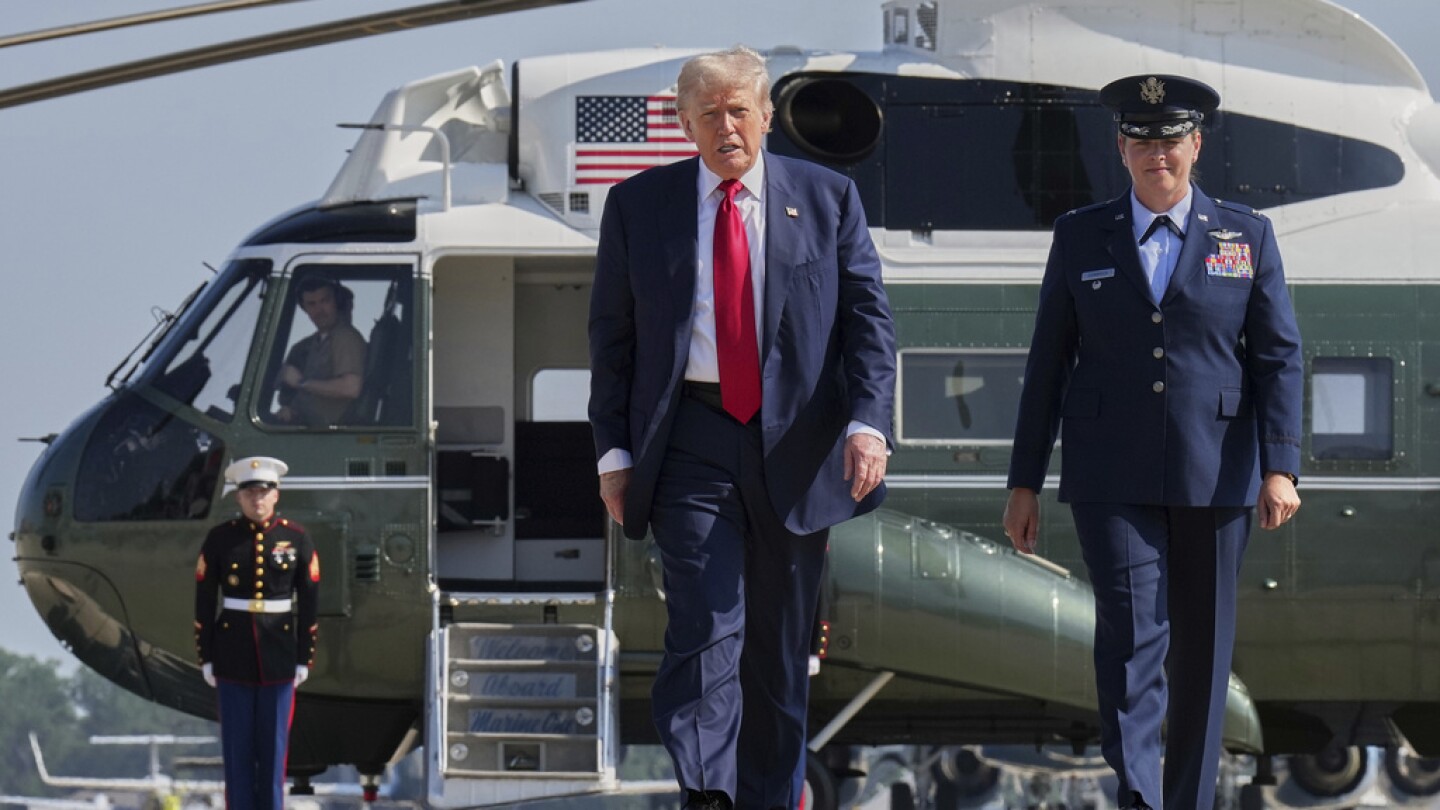 Live updates: Trump leaves for Scotland to inaugurate a new golf course