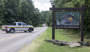 Arkansas police release sketch drawing in search for killer at Devil's Den State Park