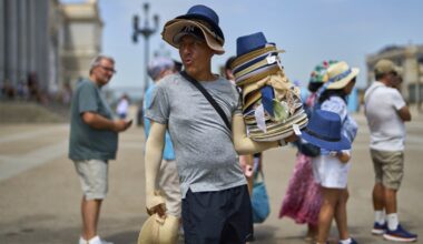 Europe sizzles and the Eiffel Tower's summit closes