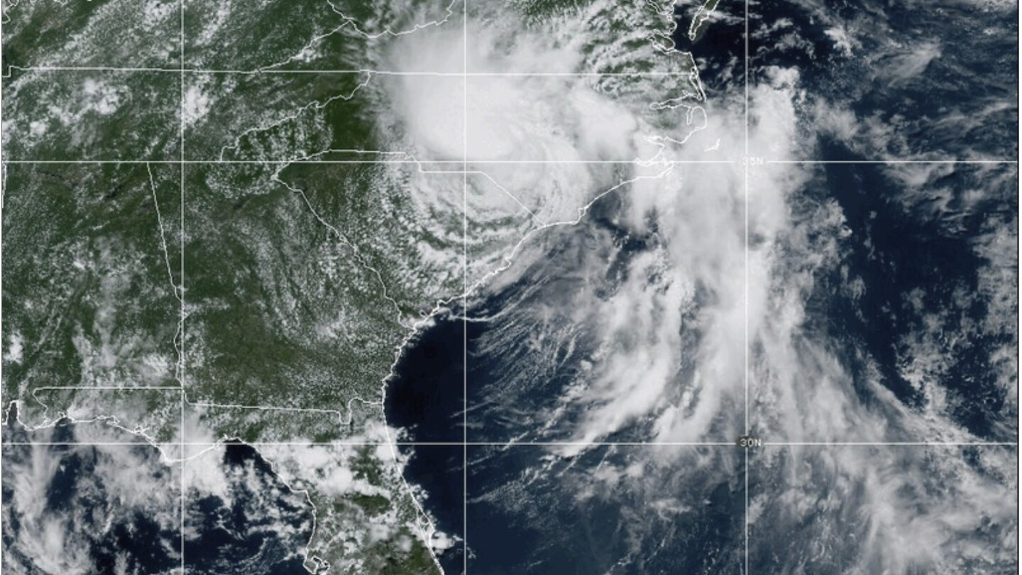 Chantal weakens to a tropical depression but raises concerns of flash flooding in North Carolina