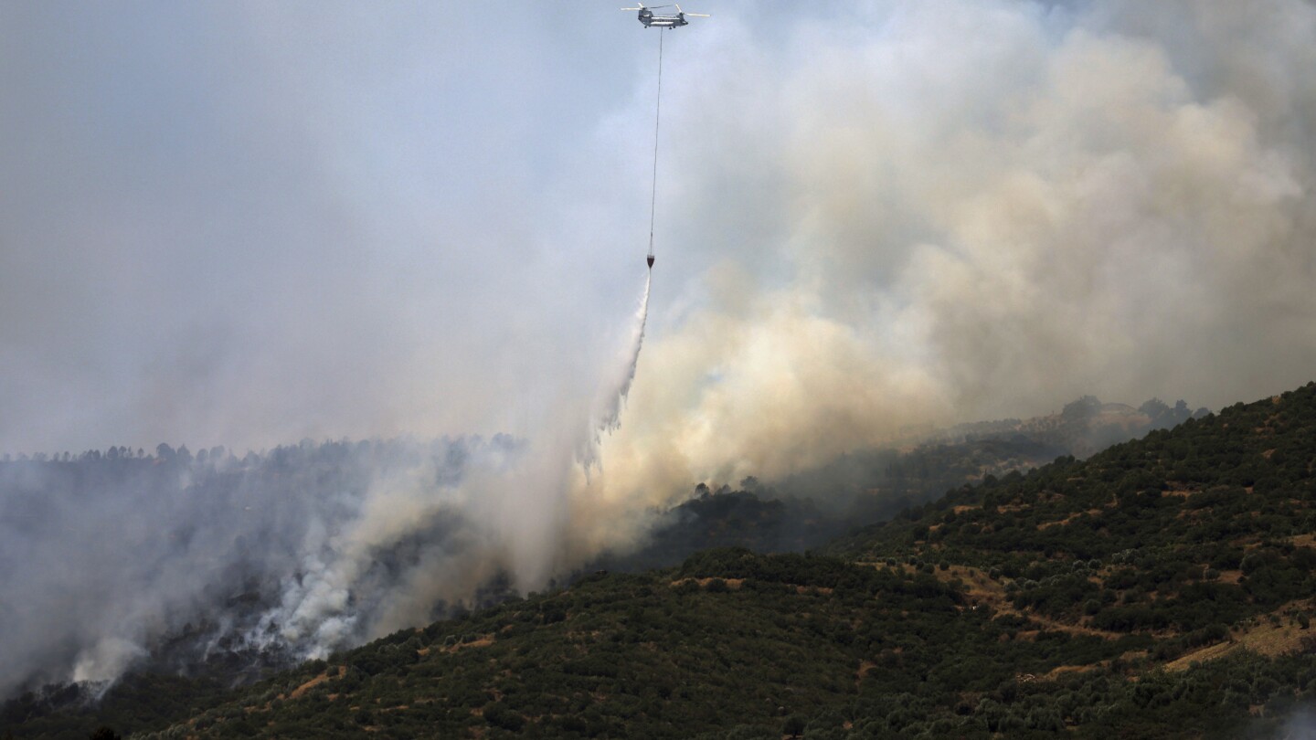 Turkey sends firefighting aircraft to Syria to combat wildfires