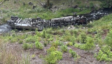 Crews work to contain petroleum spill in Washington after tanker truck accident