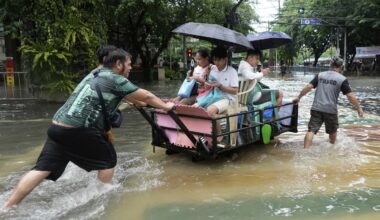 Photos of Storm Wipha as it hits Asia