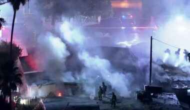 Multiple homes burn, 1 dead in Pacoima fireworks explosion