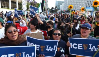 After six months under Trump, California and L.A. are battlegrounds. Who benefits?