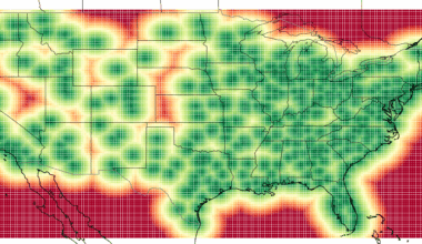 [OC]Mapping America’s Most Desolate Areas by Distance from Costco and Sam’s Club