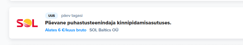 "Otsime töötajat..."