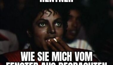 Als ob ich ne Theateraufführung mache