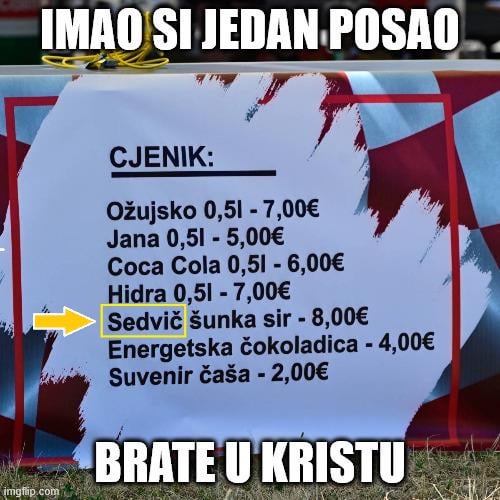 Kad si gladan nisi svoj