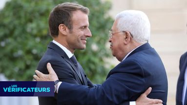Emmanuel Macron et Mahmoud Abbas se rencontrent à l'Elysée en 2018