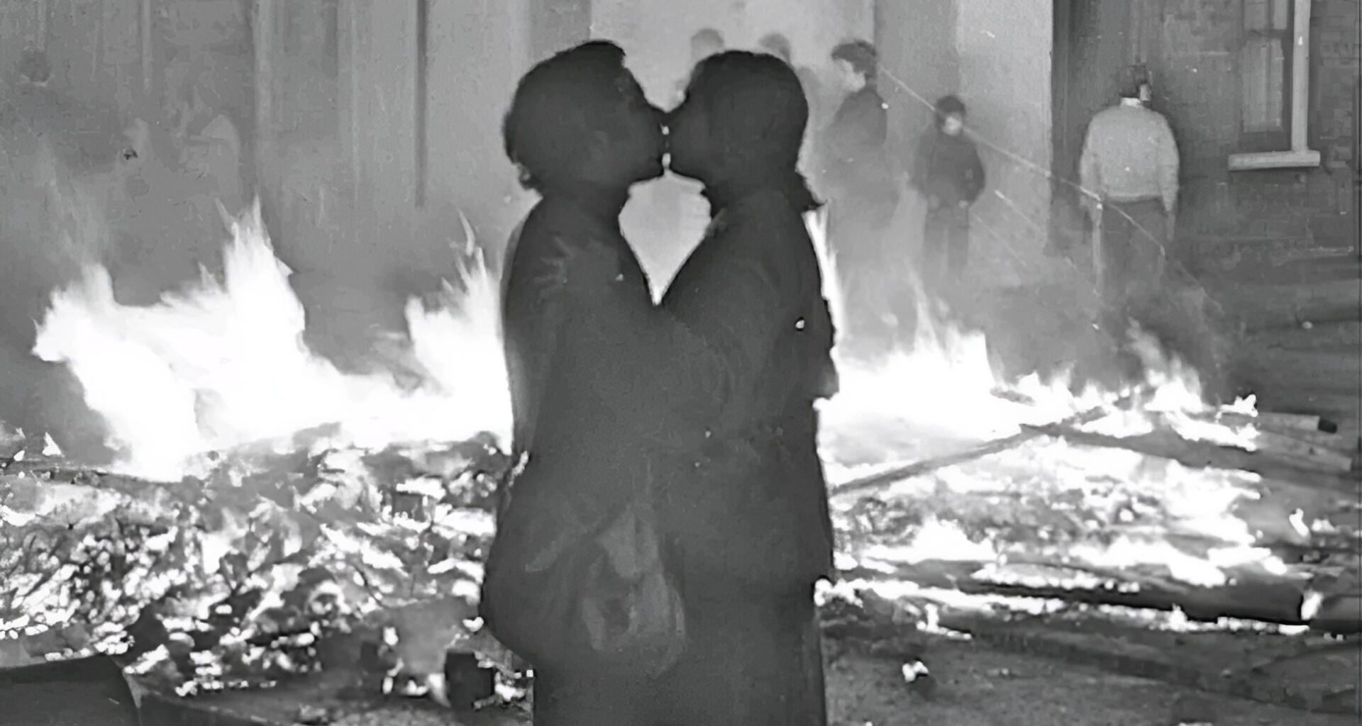 Sandy Row at Napier Street, Belfast. 1974. © courtesy/permission of (Bill Kirk/ Belfast Archive Project)