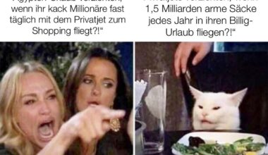 Du zuerst. Nein du. Nur wenn du zuerst…