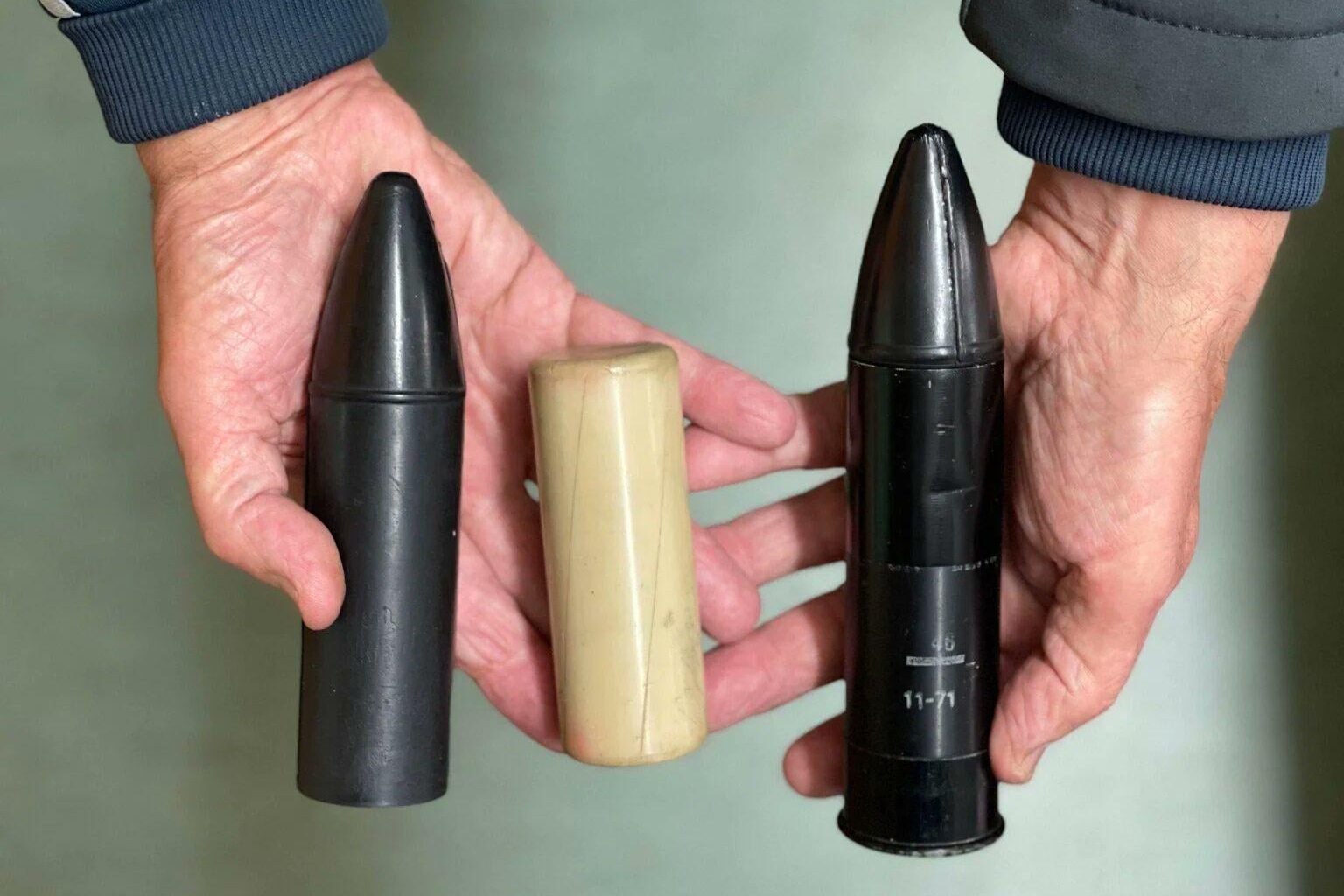 Rubber bullets that were used during 'The Troubles' in the 70s