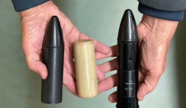 Rubber bullets that were used during 'The Troubles' in the 70s