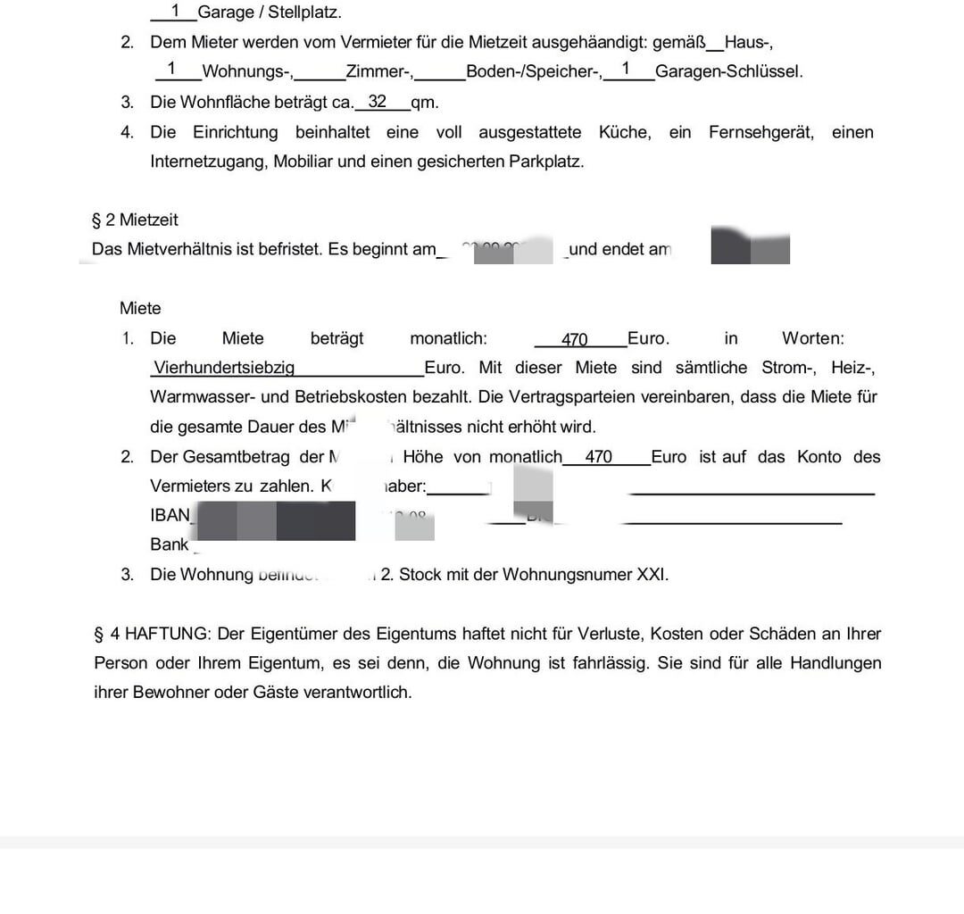 Is this rental agreement a scam?