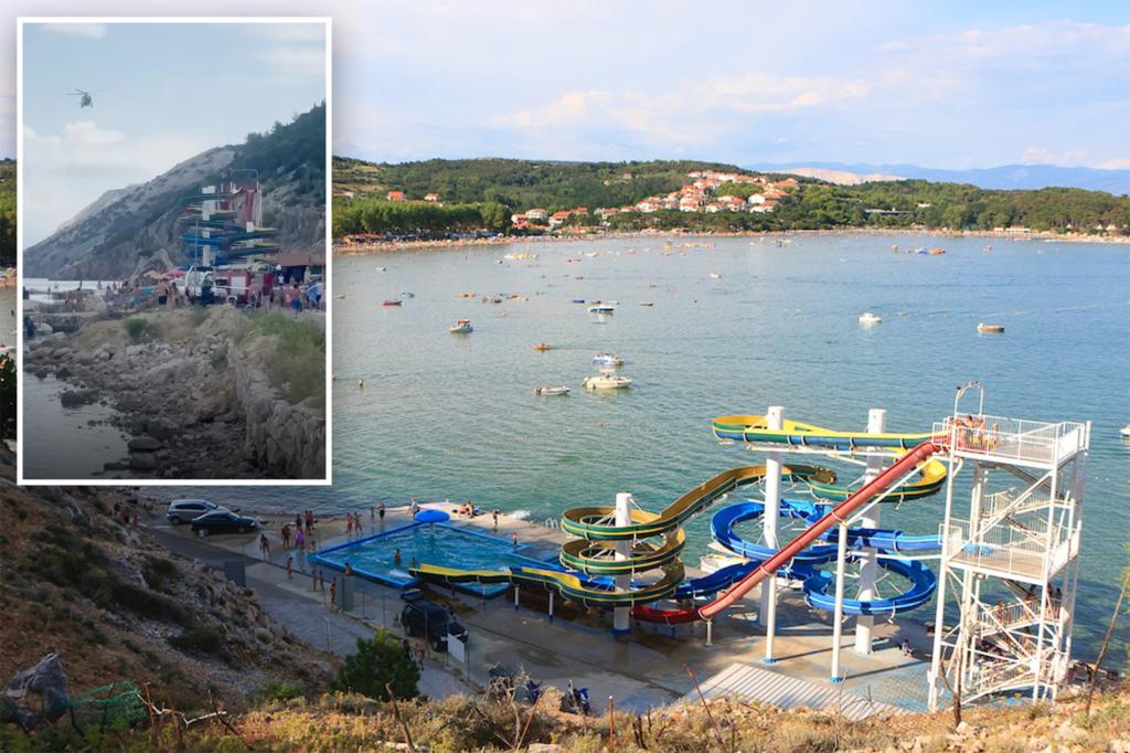 Toddler dies after 'slipping' from dad’s arms on water slide in Croatia