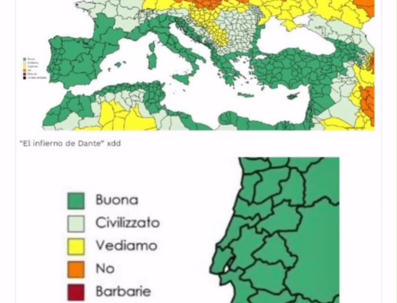 European food according to Luigi