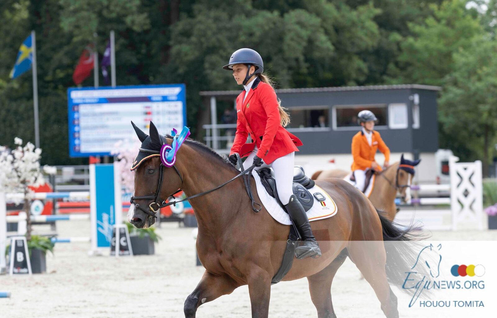 Inaya Paelinck opent EK Children met overtuiging! België gedeeld eerste!