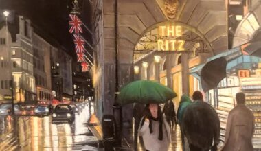 'The Ritz' (My latest London Oil Painting)
