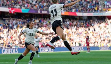 Germany eying Euro 2025 quarterfinals after coming from behind to beat Denmark 2-1