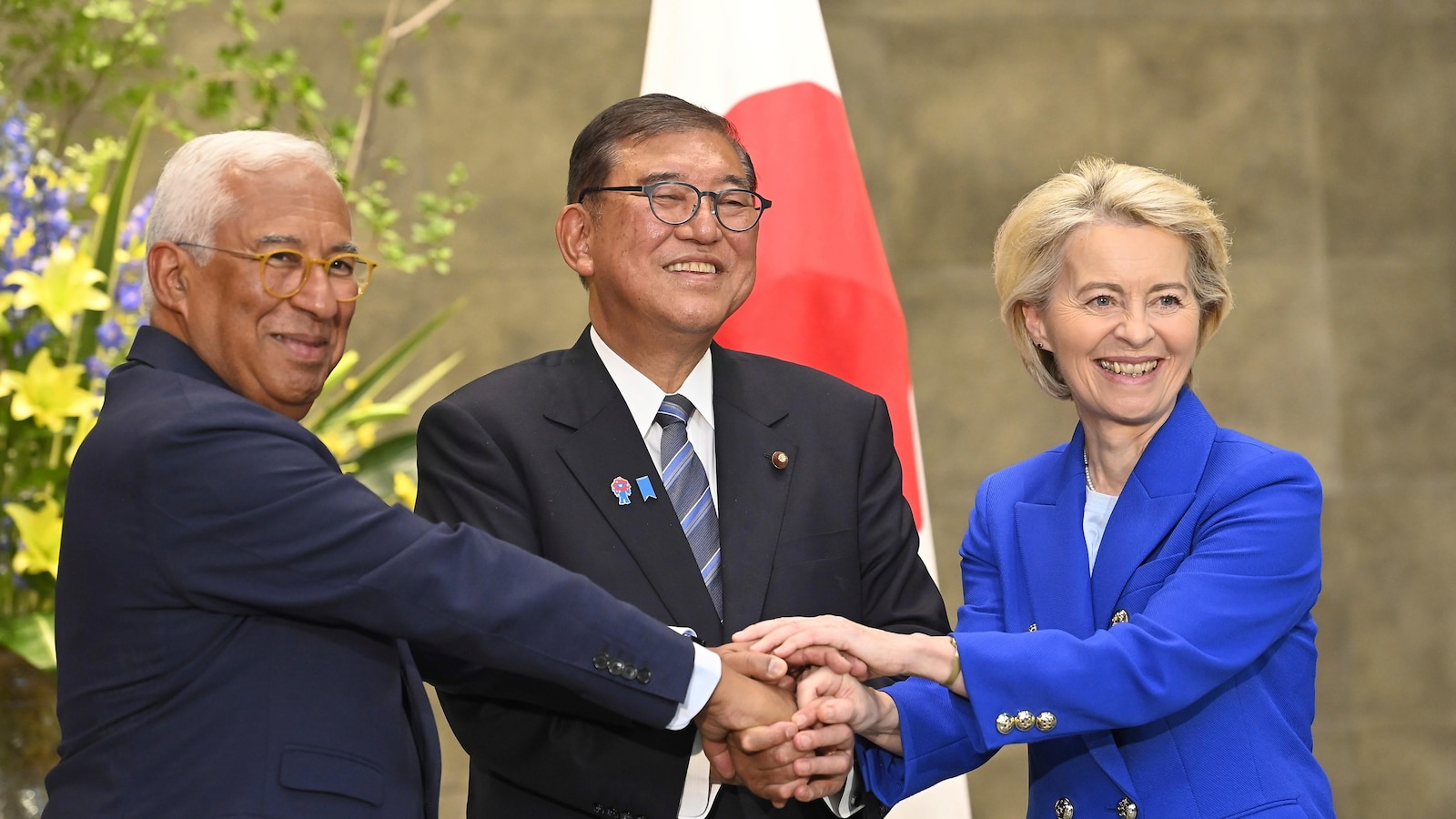 EU and Japan agree to work together to promote free trade and economic security