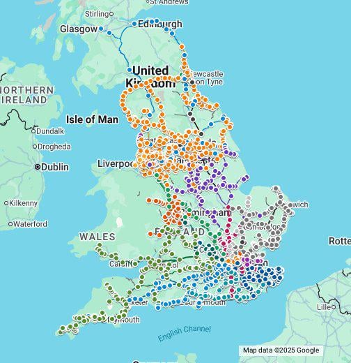 I created an Interactive Map of All* Passenger Rail in England