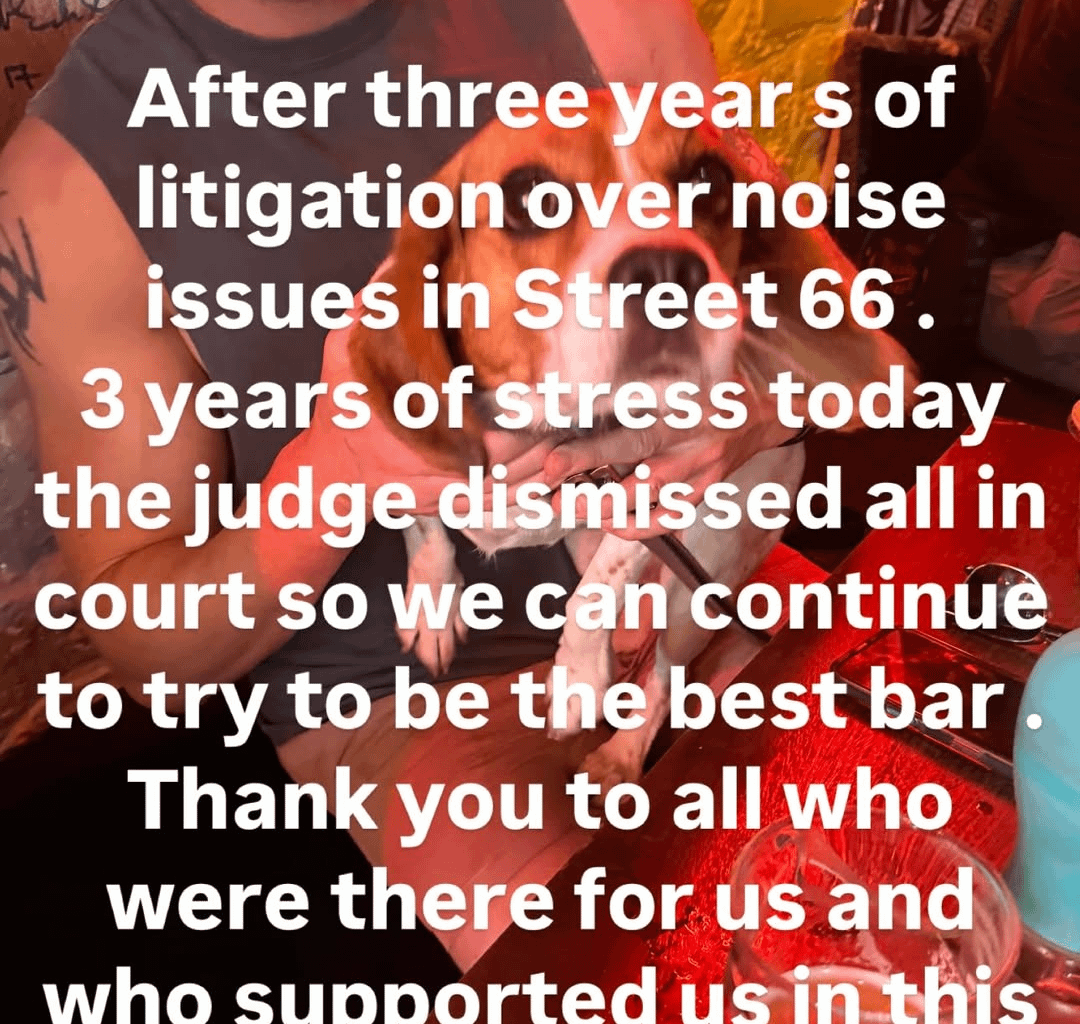 A microcosm of the issues with the Irish planning system - Buys a flat in temple bar, starts making noise complaints.