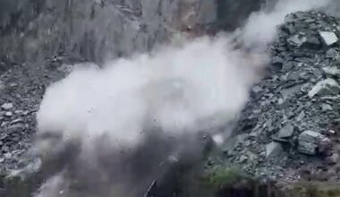 WATCH: ‘Mind-blowing’ slate landslide aftermath at former Gwynedd quarry