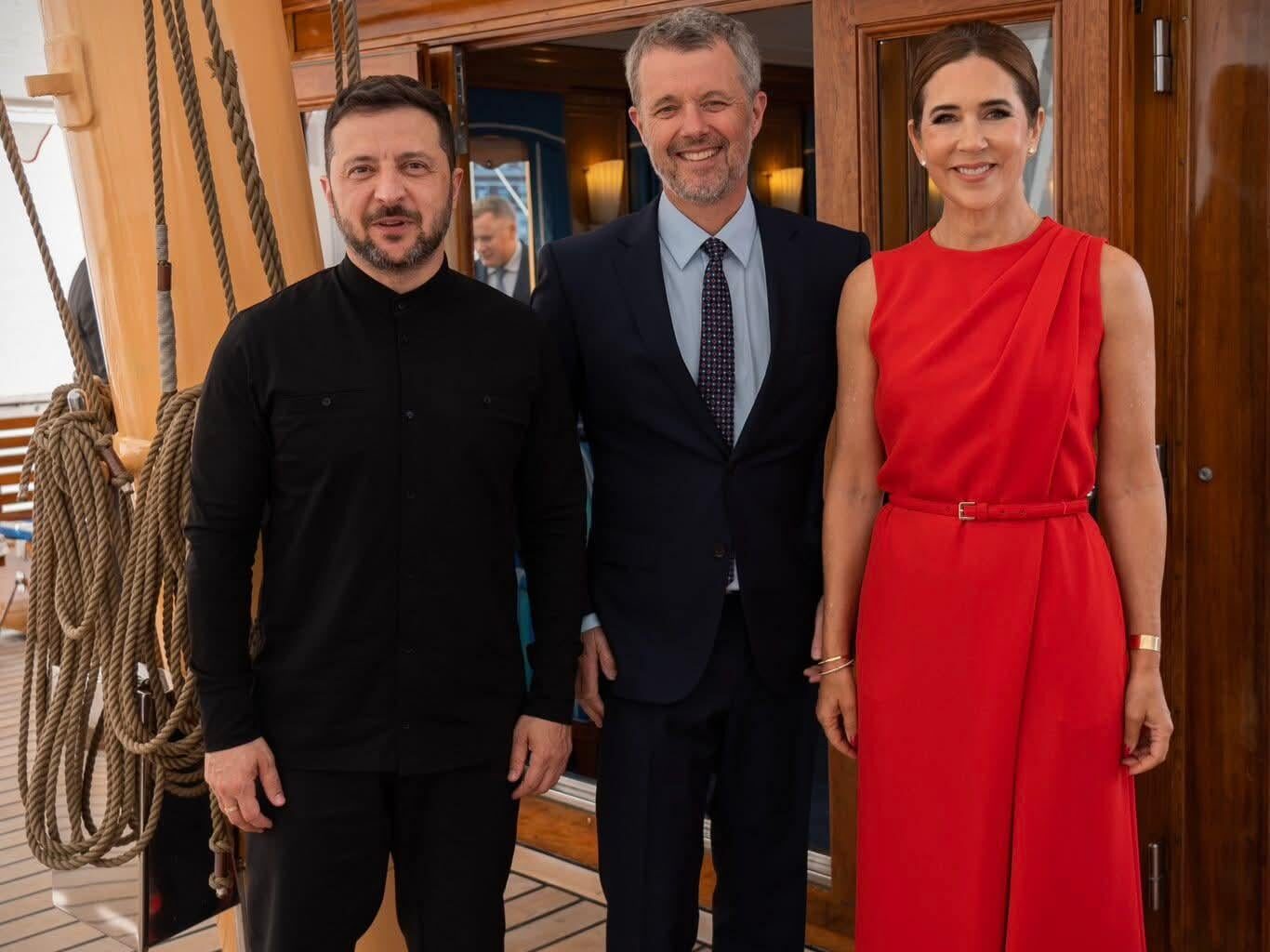 President Zelenskyy og Kongeparret