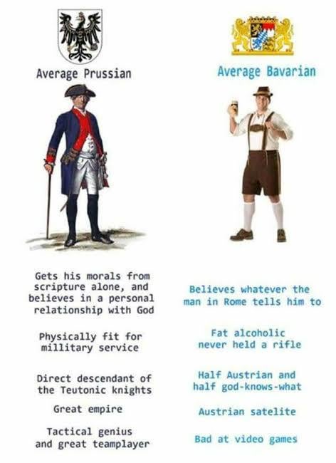 At least Prussia has better army than bavaria