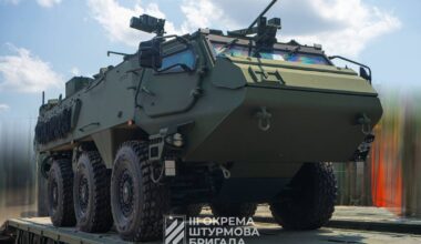 The 3rd separate assault brigade received new Patria 6x6 APC's